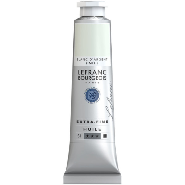 photo-Peinture à l'huile - Extra-fine - Blanc d'argent - 911 - Lefranc Bourgeois - 40ml