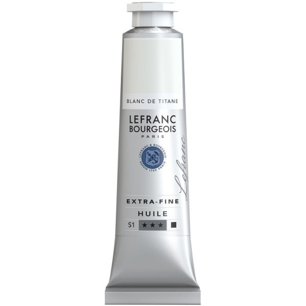 photo-Peinture à l'huile - Extra-fine - Blanc de Titane - 008 - Lefranc Bourgeois - 40ml