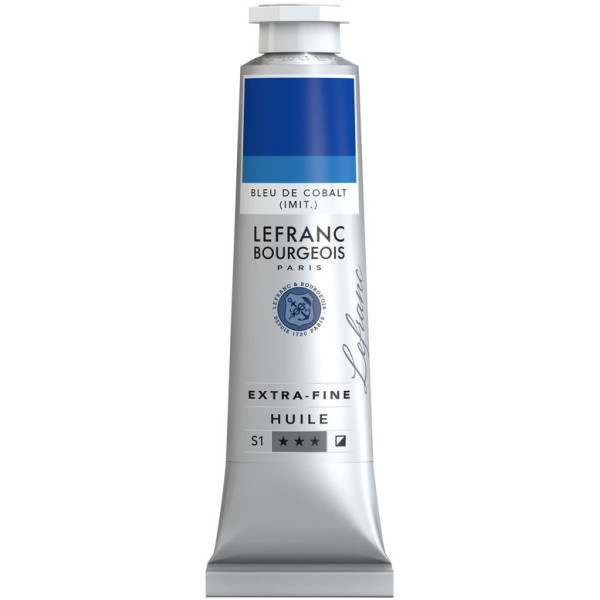 photo-Peinture à l'huile - Extra-fine - Bleu de cobalt imitation - 064 - Lefranc Bourgeois - 40ml