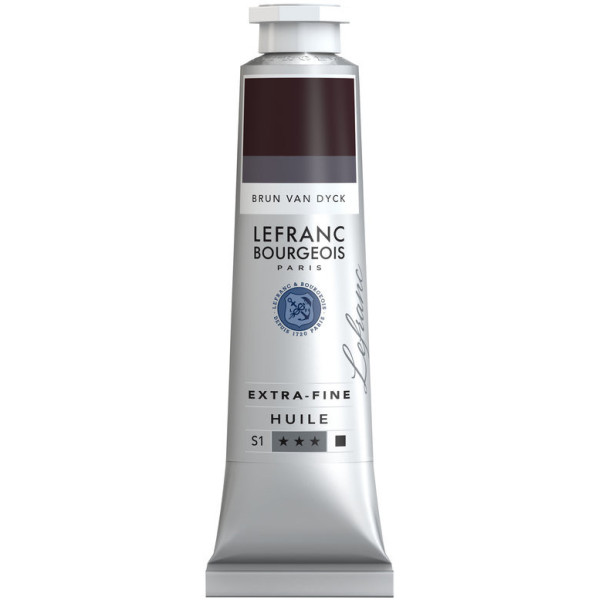 photo-Peinture à l'huile - Extra-fine - Brun Van Dyck - 111 - Lefranc Bourgeois - 40ml