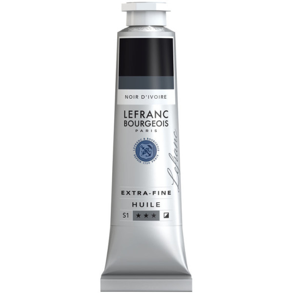 photo-Peinture à l'huile - Extra-fine - Noir d'Ivoire - 269 - Lefranc Bourgeois - 40ml