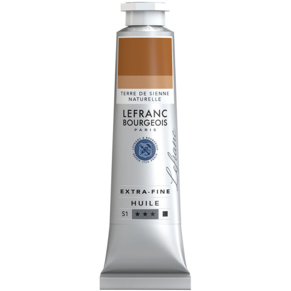 photo-Peinture à l'huile - Extra-fine - Terre de Sienne naturelle - 482 - Lefranc Bourgeois - 40ml