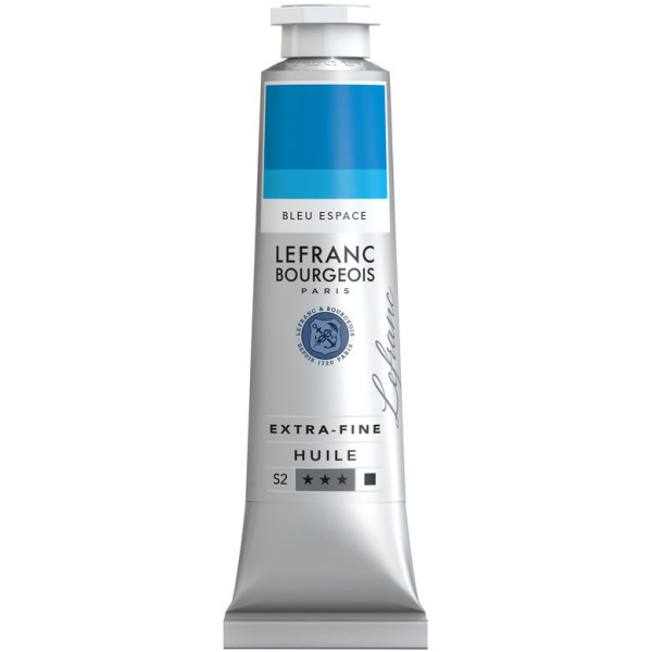 photo-Peinture à l'huile - Extra-fine - Bleu espace - 033 - Lefranc Bourgeois - 40ml