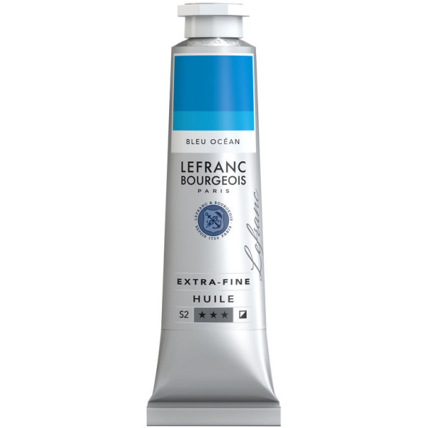 photo-Peinture à l'huile - Extra-fine - Bleu océan - 904 - Lefranc Bourgeois - 40ml