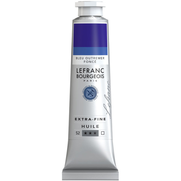 Peinture à l'huile - Extra-fine - Bleu outremer foncé - 055 - Lefranc Bourgeois - 40ml