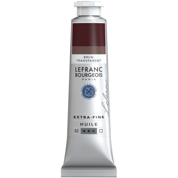photo-Peinture à l'huile - Extra-fine - Brun transparent - 110 - Lefranc Bourgeois - 40ml