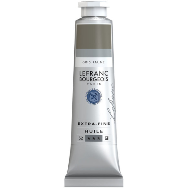 photo-Peinture à l'huile - Extra-fine - Gris Jaune - 256 - Lefranc Bourgeois - 40ml