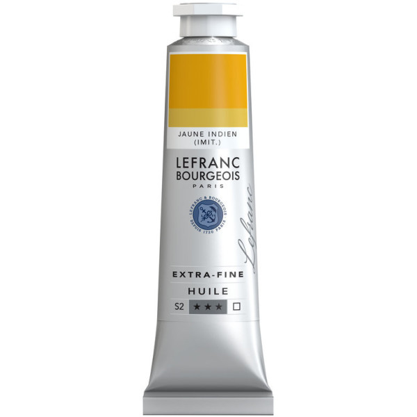 photo-Peinture à l'huile - Extra-fine - Jaune indien imitation - 182 - Lefranc Bourgeois - 40ml