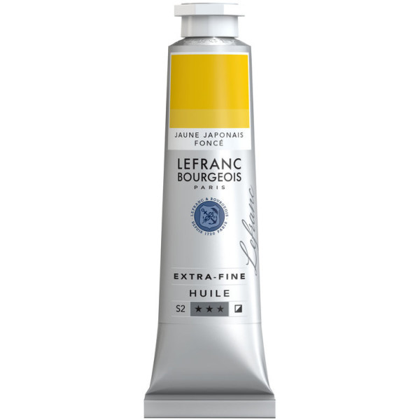 photo-Peinture à l'huile - Extra-fine - Jaune japonais foncé - 184 - Lefranc Bourgeois - 40ml