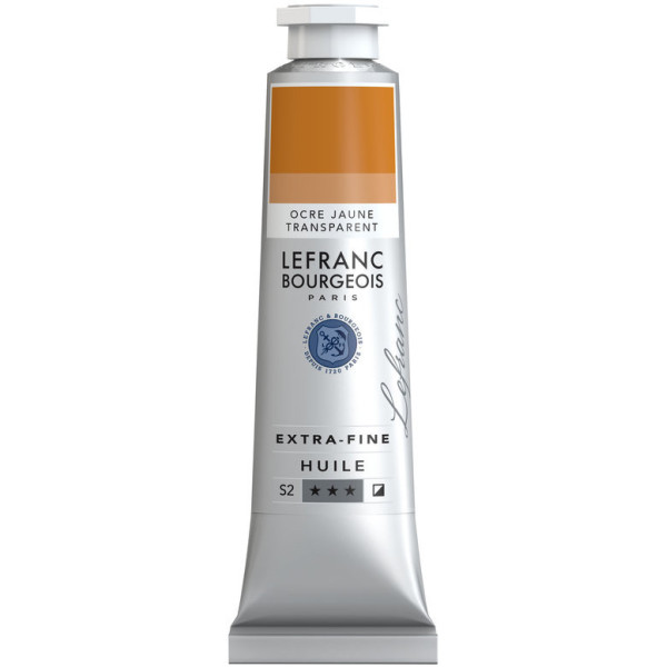 photo-Peinture à l'huile - Extra-fine - Ocre jaune transparent - 770 - Lefranc Bourgeois - 40ml