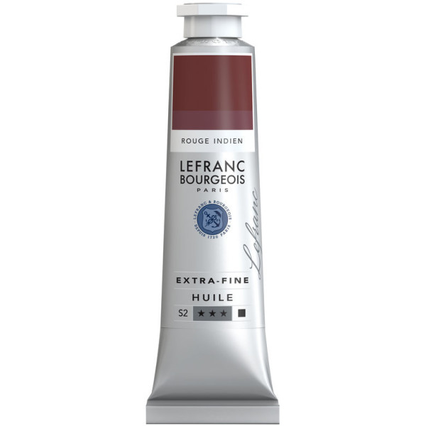 photo-Peinture à l'huile - Extra-fine - Rouge indien - 378 - Lefranc Bourgeois - 40ml