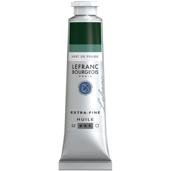 photo-Peinture à l'huile - Extra-fine - Vert de Prusse - 729 - Lefranc Bourgeois - 40ml