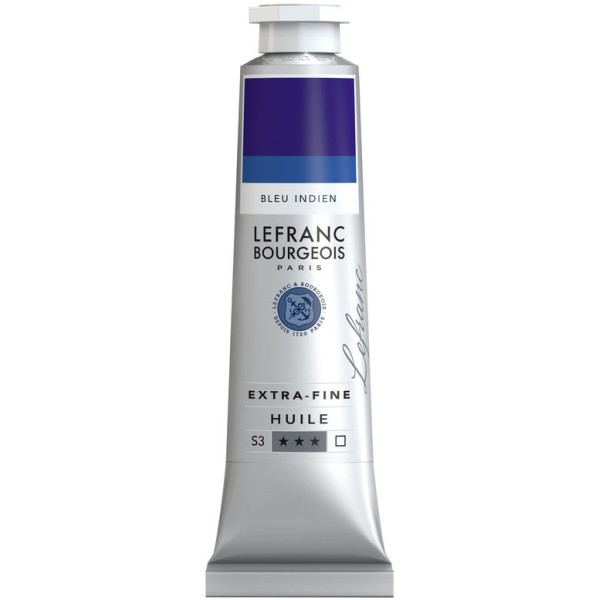 photo-Peinture à l'huile - Extra-fine - Bleu indien - 039 - Lefranc Bourgeois - 40ml