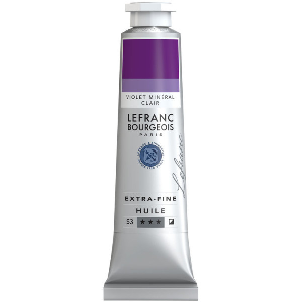 photo-Peinture à l'huile - Extra-fine - Violet minéral clair - 616 - Lefranc Bourgeois - 40ml