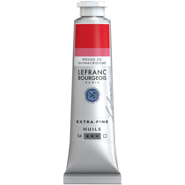 photo-Peinture à l'huile - Extra-fine - Rouge de quinacridone - 384 - Lefranc Bourgeois - 40ml
