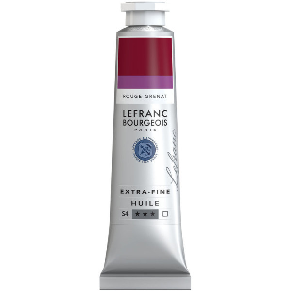 photo-Peinture à l'huile - Extra-fine - Rouge grenat - 377 - Lefranc Bourgeois - 40ml