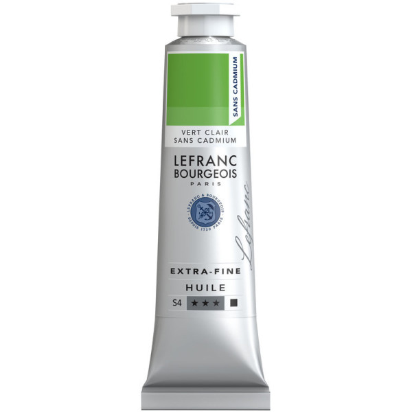photo-Peinture à l'huile - Extra-fine - Vert clair sans cadmium - 896 - Lefranc Bourgeois - 40ml