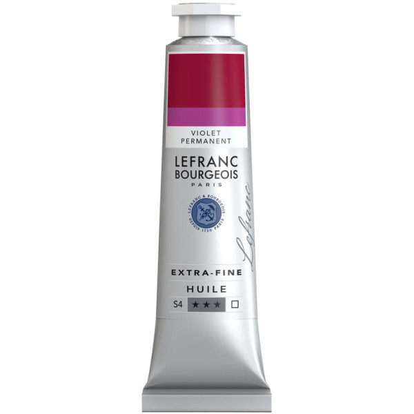 photo-Peinture à l'huile - Extra-fine - Violet permanent - 631 - Lefranc Bourgeois - 40ml