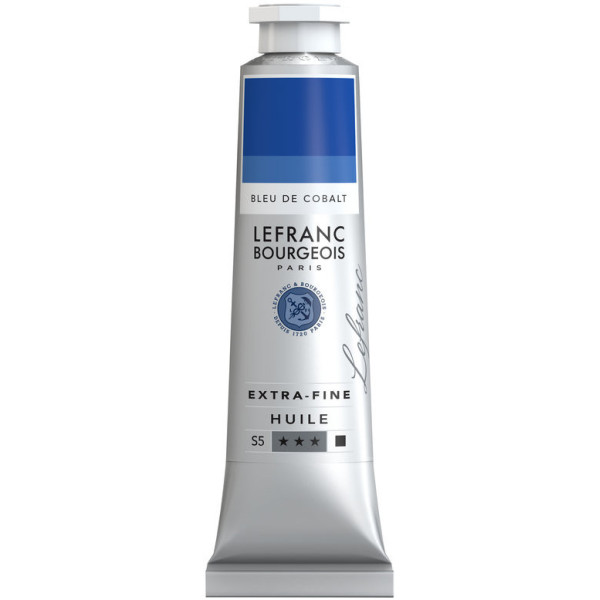 photo-Peinture à l'huile - Extra-fine - Bleu de cobalt - 030 - Lefranc Bourgeois - 40ml