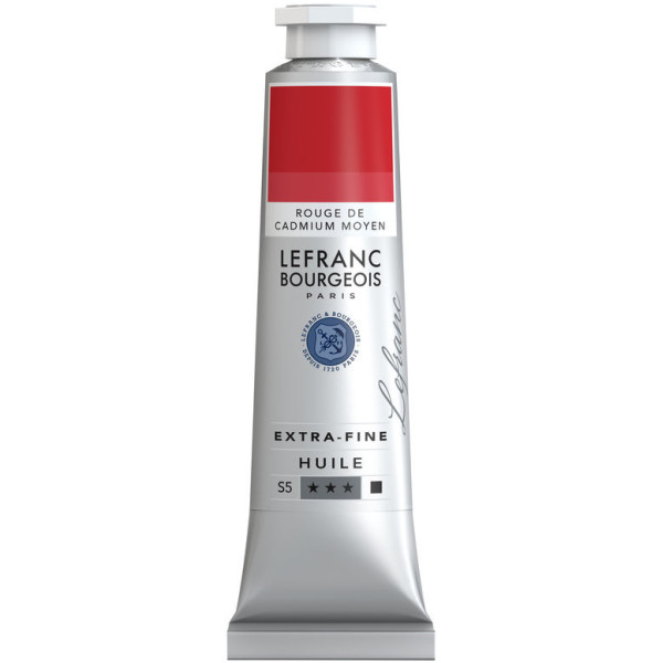 photo-Peinture à l'huile - Extra-fine - Rouge de cadmium moyen - 417 - Lefranc Bourgeois - 40ml