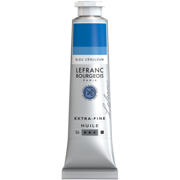 photo-Peinture à l'huile - Extra-fine - Bleu Céruléum - 027 - Lefranc Bourgeois - 40ml