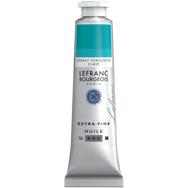 photo-Peinture à l'huile - Extra-fine - Cobalt turquoise clair - 725 - Lefranc Bourgeois - 40ml