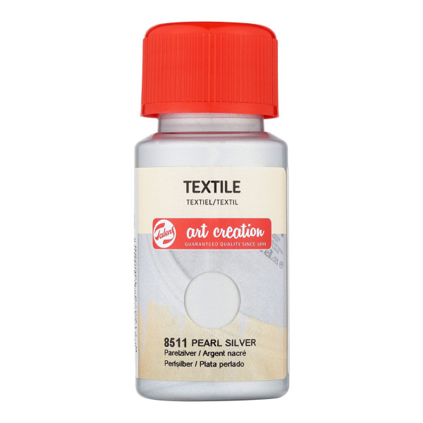 Peinture pour textile - argent nacré - Talens Art Creation - 50ml | Artmania