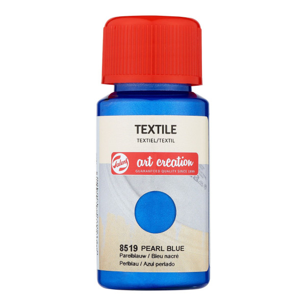 Peinture pour textile - bleu nacré - Talens Art Creation - 50ml  | Artmania