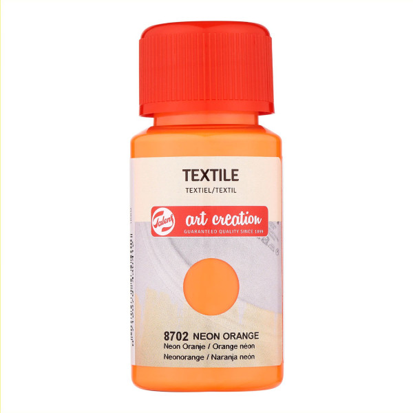 Peinture pour textile - orange néon - Talens Art Creation - 50ml | Artmania