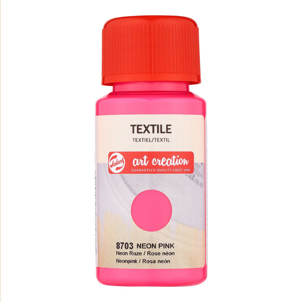 Peinture pour textile - rose néon - Talens Art Creation - 50ml | Artmania