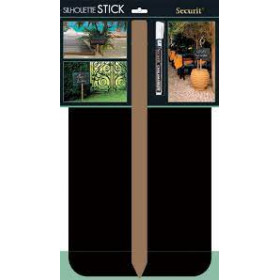 Grande pancarte en ardoise noire plaque jardin Securit