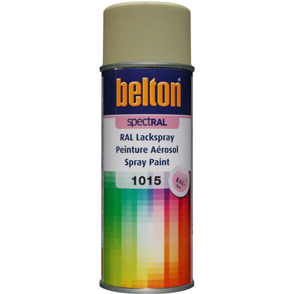 Bombe de peinture Belton Spectral RAL1015 Ivoire clair 400ml
