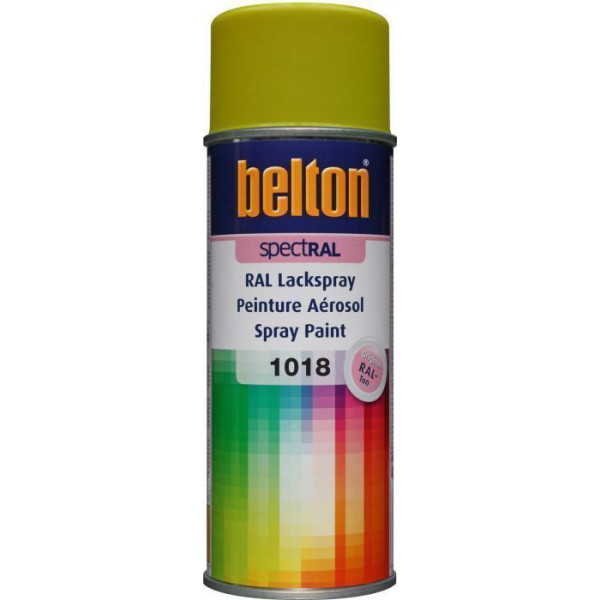 Bombe de peinture Belton Spectral RAL1018 Jaune zinc 400ml