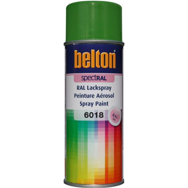 Bombe de peinture Belton Spectral RAL6018 Vert jaune 400ml
