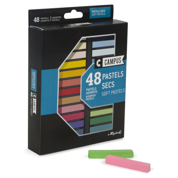 photo-Pastels - Sec - 48 couleurs - Campus - Beaux-arts - Dessin - Esquisse