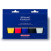 Tubes de peinture acrylique - Lefranc Bourgeois - Fine - Couleurs primaires - 5x80ml