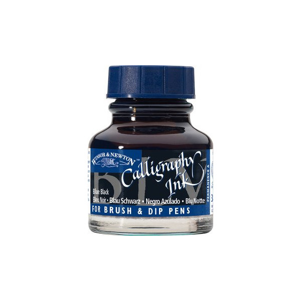 Encre pour calligraphie - Noir de vigne - Winsor et Newton - Flacon de 30ml - Beaux-arts