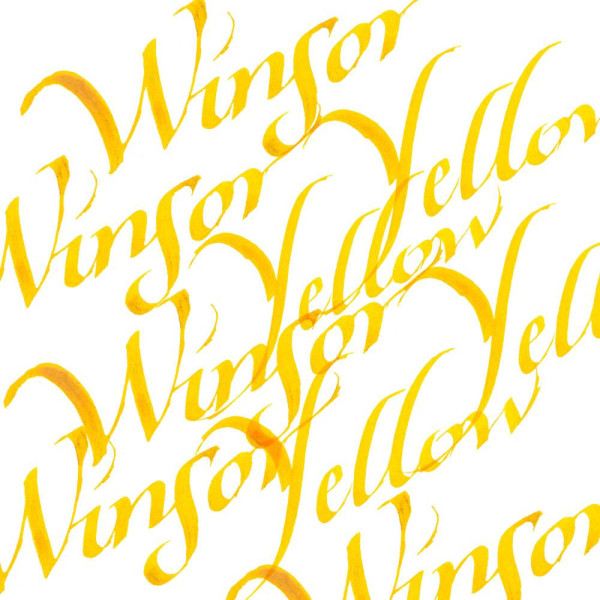 Encre pour calligraphie - Jaune Winsor - Winsor et Newton - Flacon de 30ml - Beaux-arts