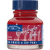 Encre pour calligraphie - Cramoisie - Winsor et Newton - Flacon de 30ml - Beaux-arts