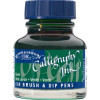 Encre pour calligraphie - Vert - Winsor et Newton - Flacon de 30ml - Beaux-arts