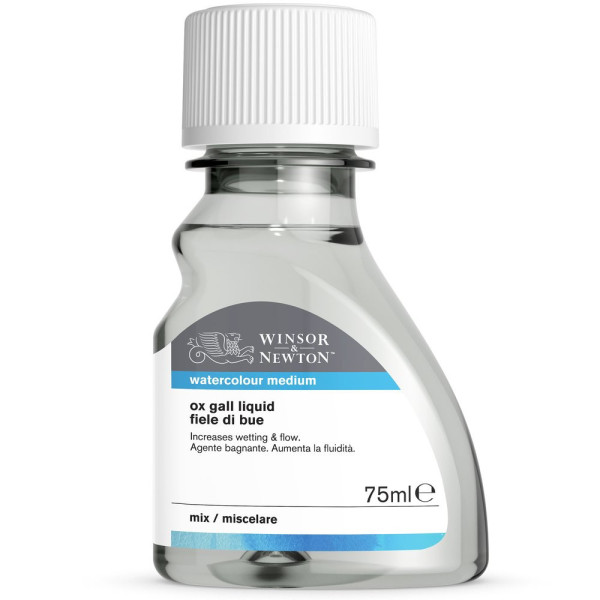 Fiel de bœuf liquide - Peinture aquarelle - Fluidifie la couleur - Winsor et Newton