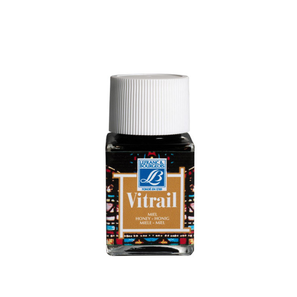 Peinture vitrail - Lefranc Bourgeois - Miel - Flacon de 50ml