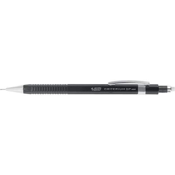 Porte-mines - Critérium - Mine de 0,7mm - HB - Rechargeable - Noir - BIC