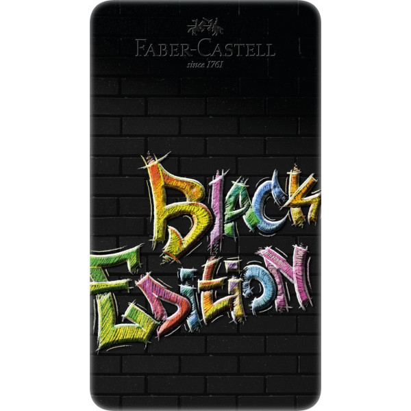 Crayons de couleur - Coloriage - Boîte métal de 12 crayons - Faber-Castell - Black édition
