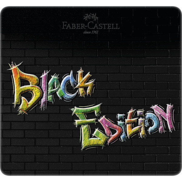 Crayons de couleur - Coloriage - Boîte métal de 24 crayons - Faber-Castell - Black édition