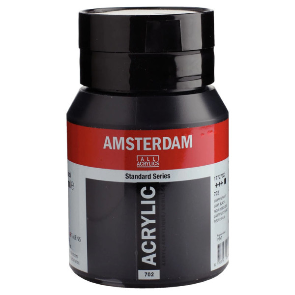 Peinture Acrylique - Noir de bougie - 702 - Amsterdam - Pot de 500ml
