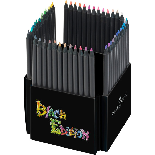Crayons de couleur - Coloriage - Boîte de 50 crayons - Faber-Castell - Black édition