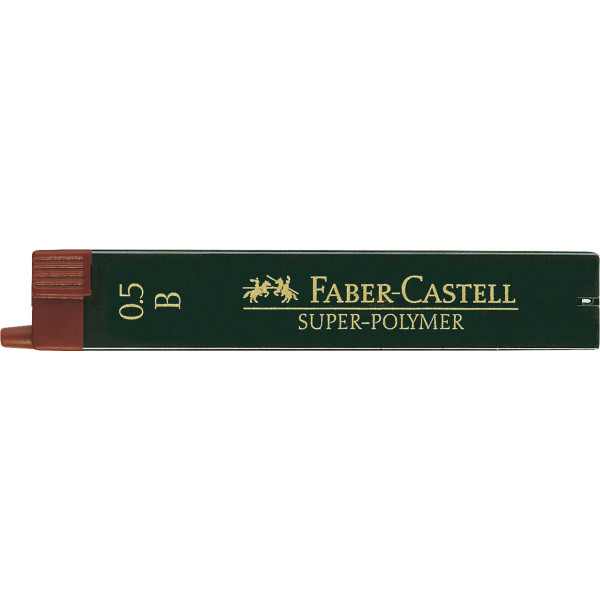 Mines - B - 0,5 mm - Recharge pour porte-mines - Faber-Castell - Super polymer