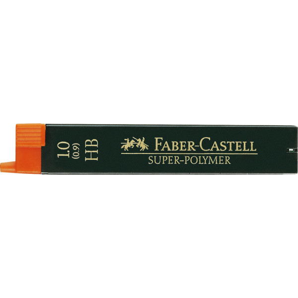 Mine graphite - Porte-mine - 1mm - HB - Gris - Etui de 6 mines - Faber-Castell