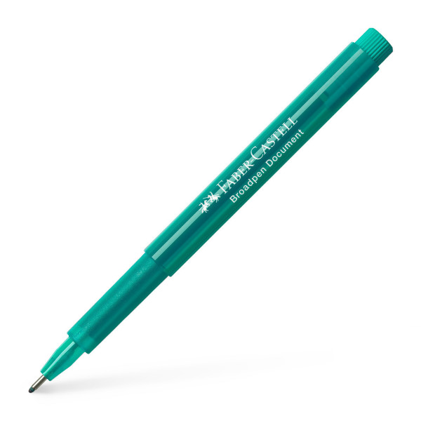 Feutre - Turquoise - Indélébile - 0,8mm - Broadpen document - Faber-Castell